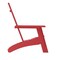 Merrick Lane Piedmont Modern 2 Slat Back All-Weather Poly Resin Wood Adirondack Chair